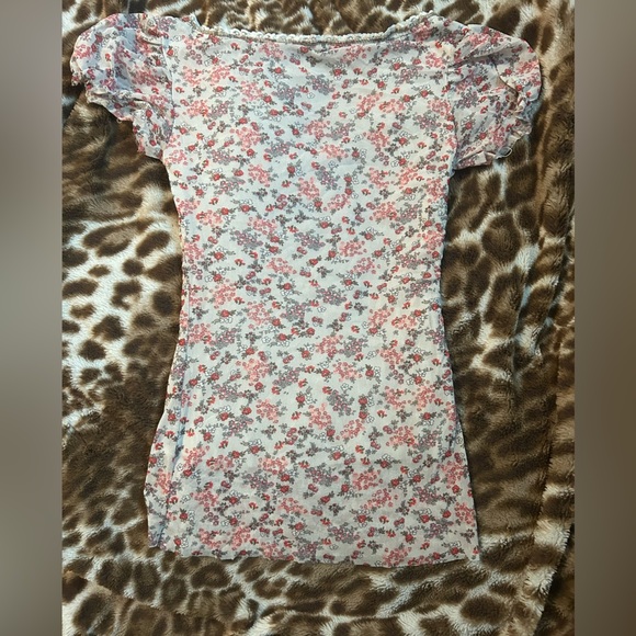 Floral Lace Trim Dress - Picture 2 of 7